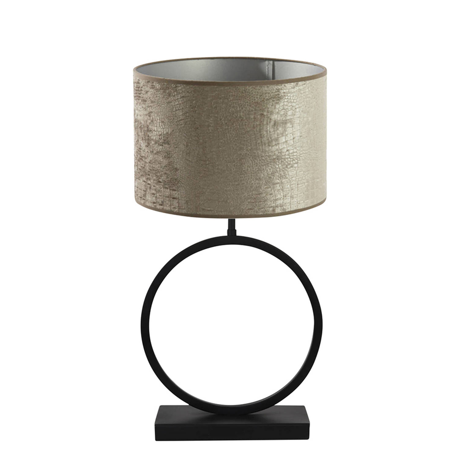 Light and Living Liva tafellamp - Ø 30 cm - E27 (grote fitting) - zilver