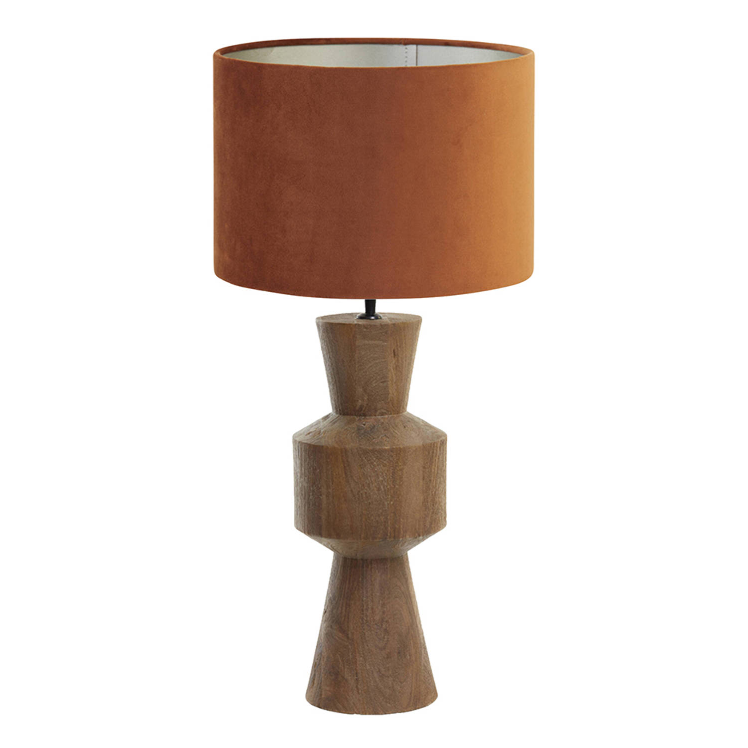 Light and Living tafellamp - rood - hout - SS10644