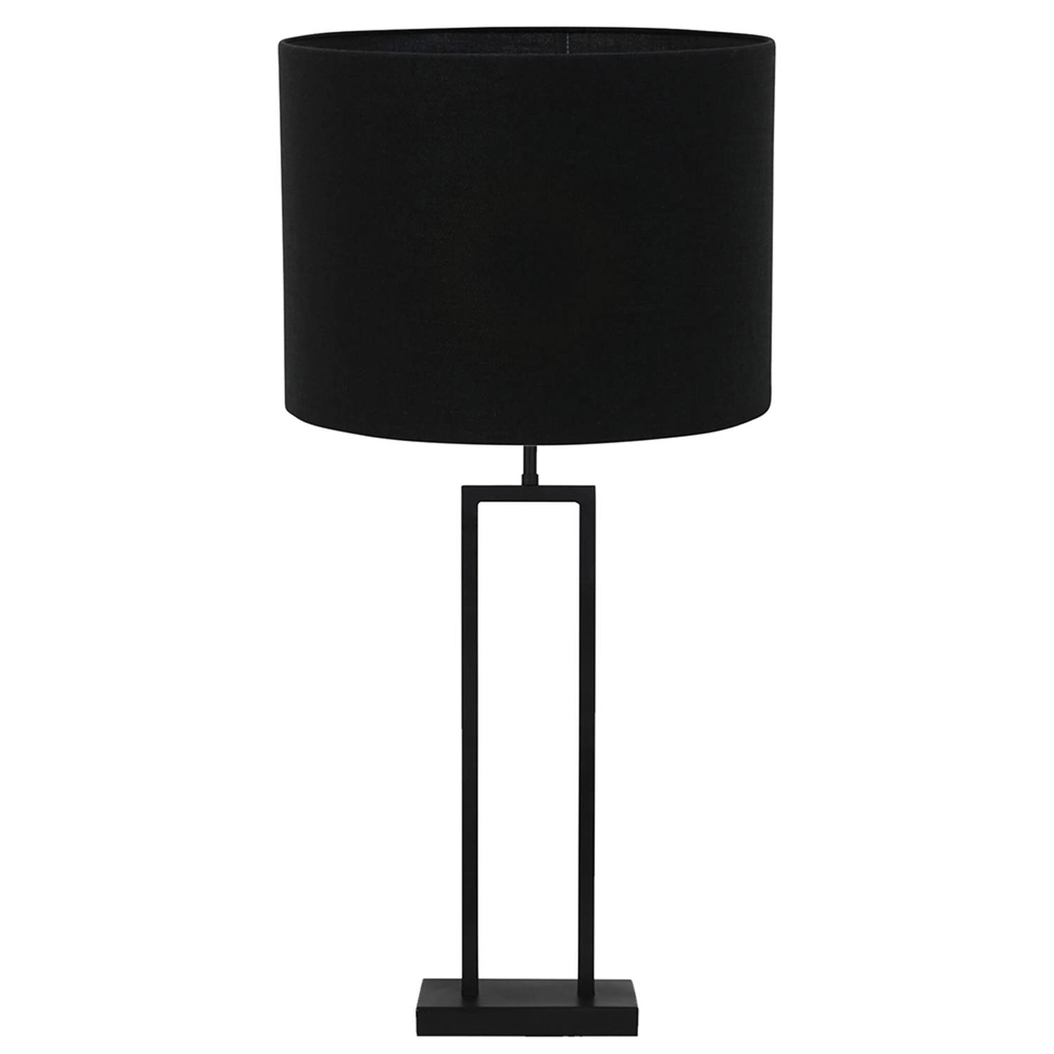 Light and Living Shiva tafellamp - Ø 40 cm - E27 (grote fitting) - zwart