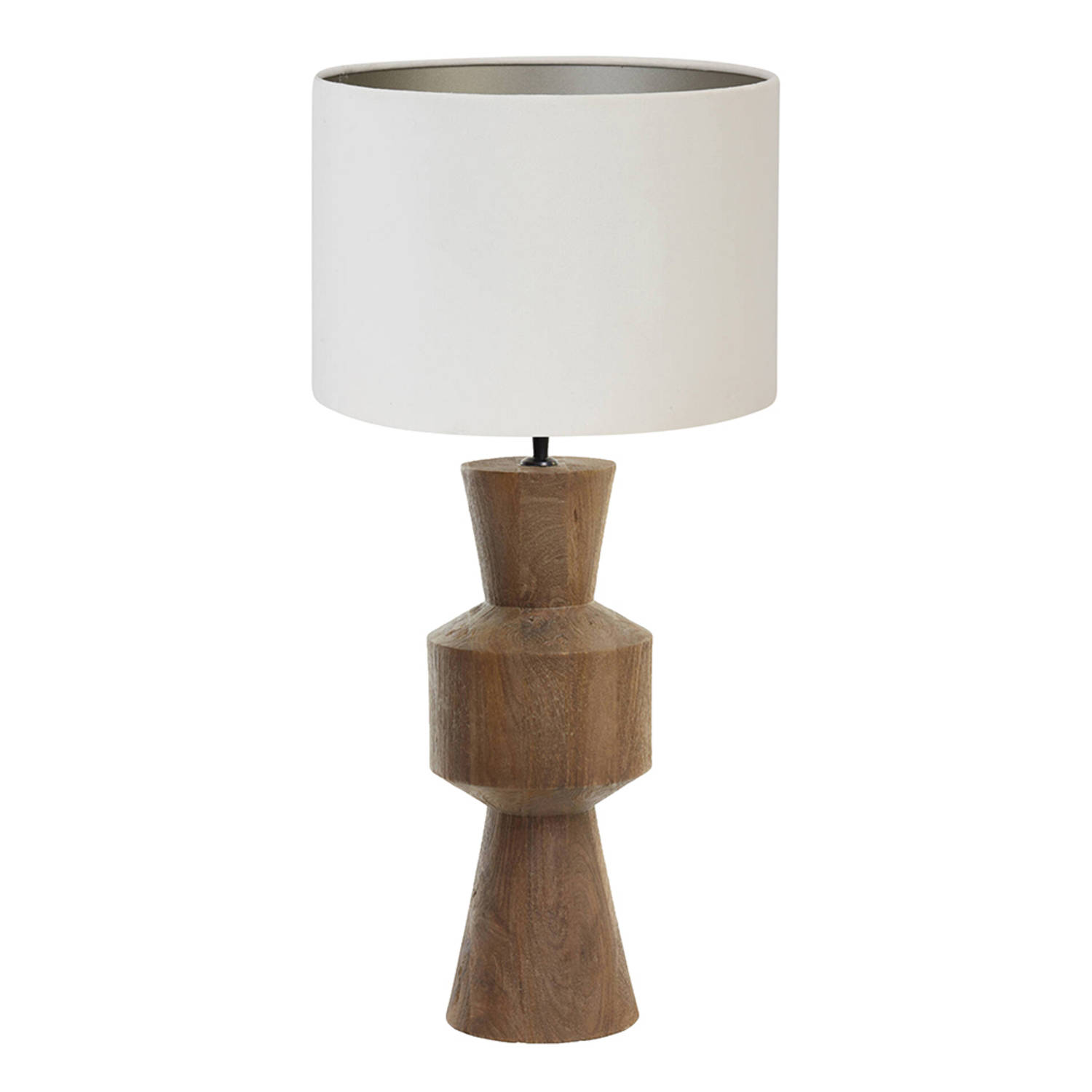 Light and Living tafellamp - wit - hout - SS106416