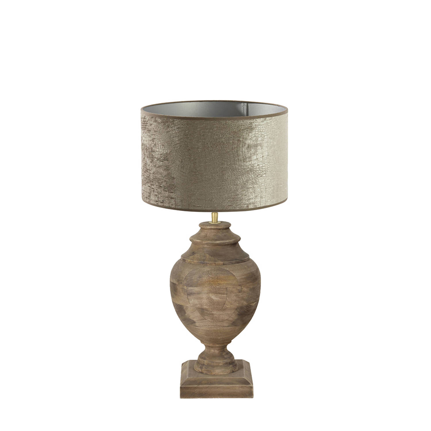 Light and Living Milazzo tafellamp - Ø 30 cm - E27 (grote fitting) - zilver