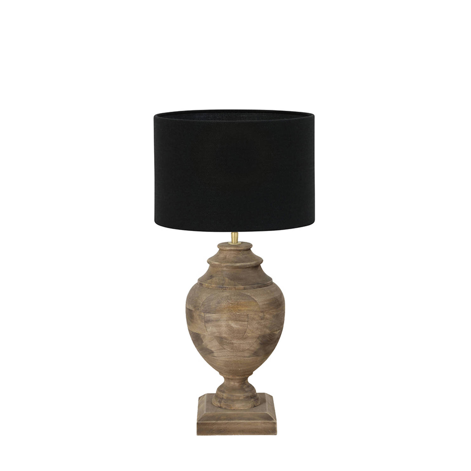 Light and Living Milazzo tafellamp - Ø 30 cm - E27 (grote fitting) - zwart