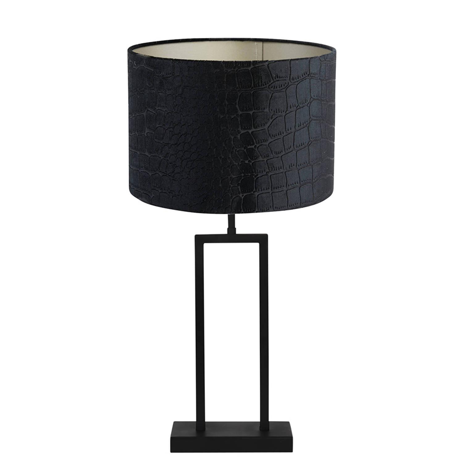Light and Living Shiva tafellamp - Ø 30 cm - E27 (grote fitting) - zwart