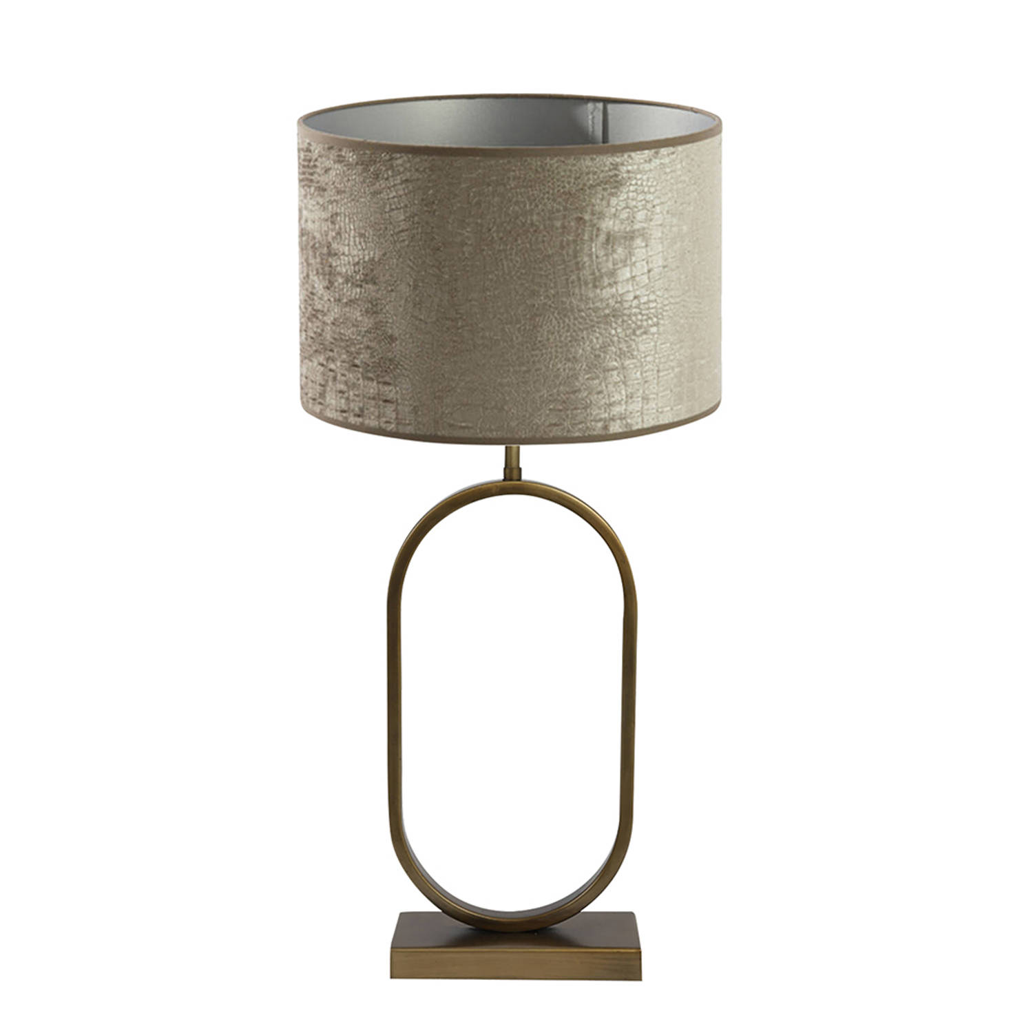 Light and Living Jamiri tafellamp - Ø 30 cm - E27 (grote fitting) - zilver
