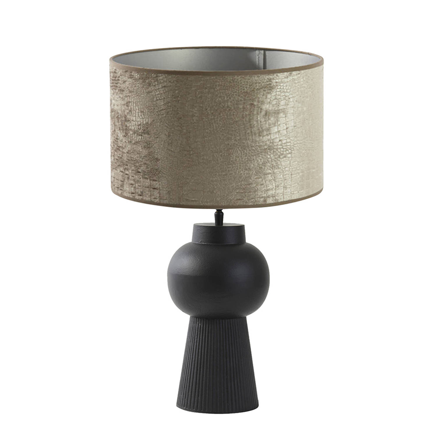 Light and Living Shaka tafellamp - Ø 30 cm - E27 (grote fitting) - zilver
