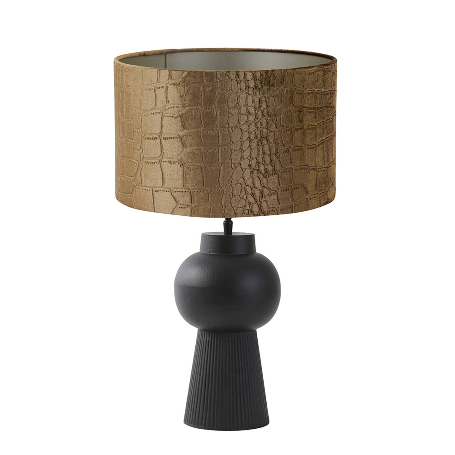 Light and Living Shaka tafellamp - Ø 30 cm - E27 (grote fitting) - bruin
