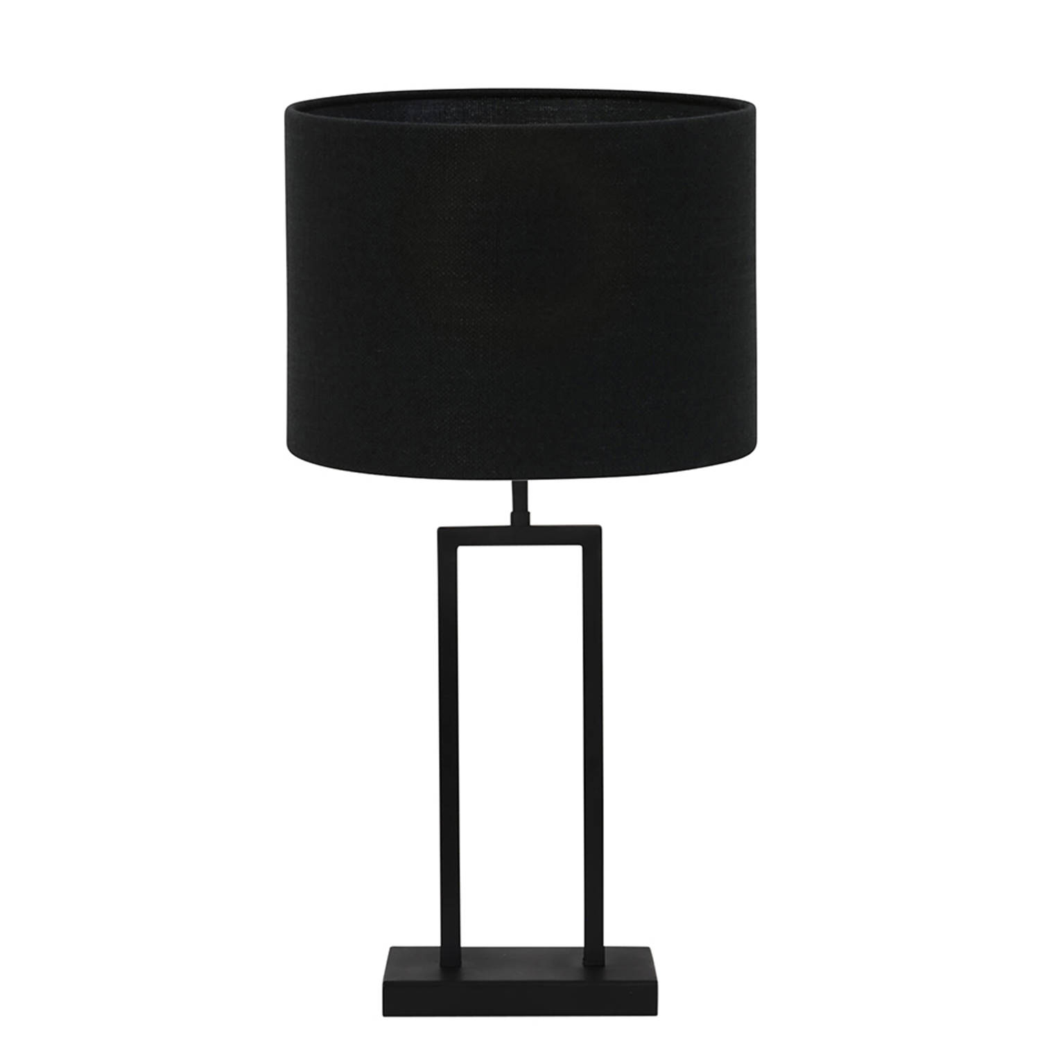 Light and Living Shiva tafellamp - Ø 30 cm - E27 (grote fitting) - zwart