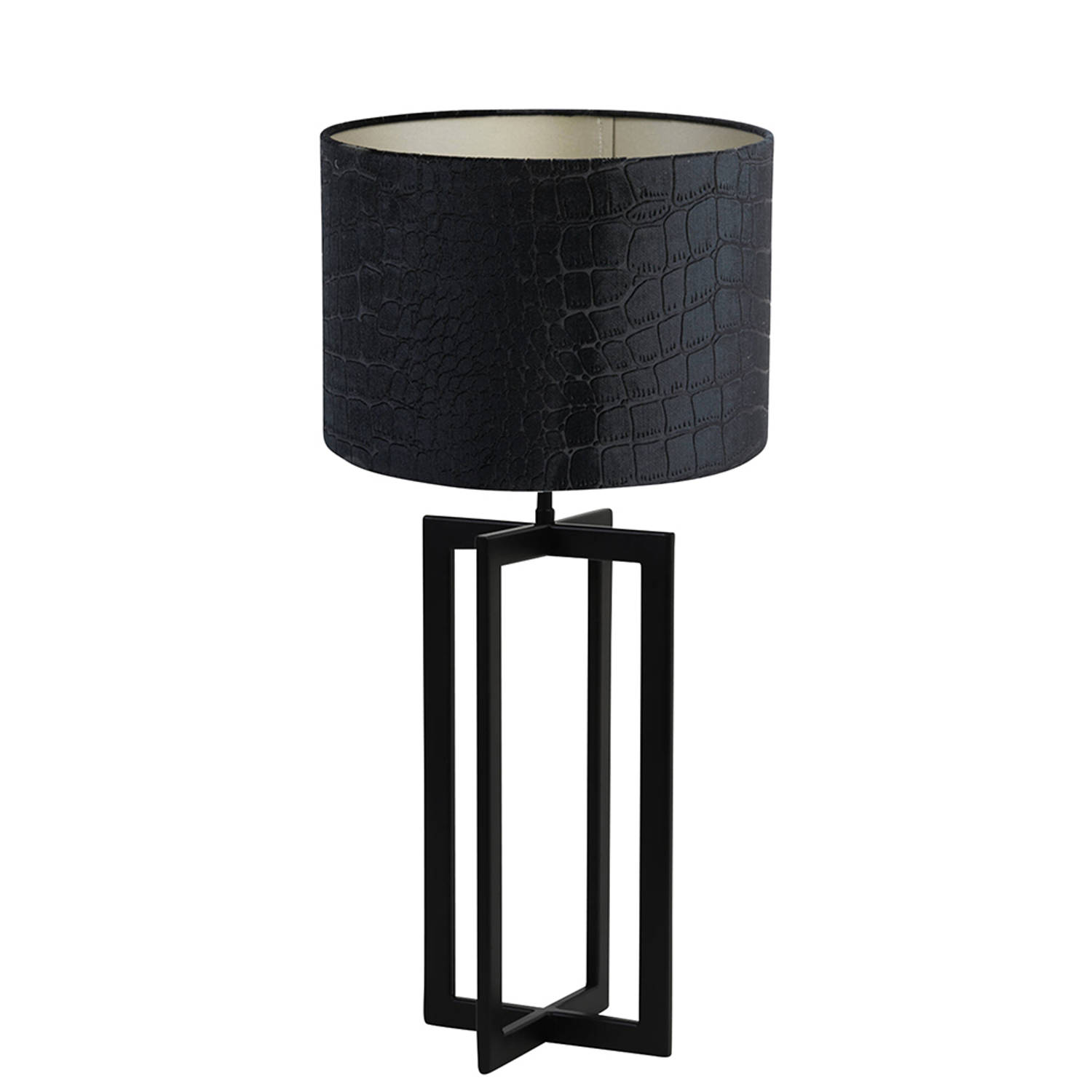 Light and Living Mace tafellamp - Ø 30 cm - E27 (grote fitting) - zwart