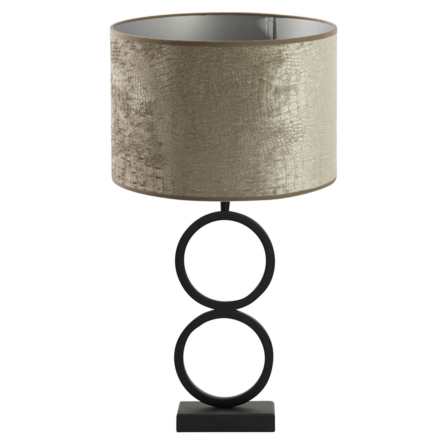 Light and Living Stelios tafellamp - Ø 30 cm - E27 (grote fitting) - zilver