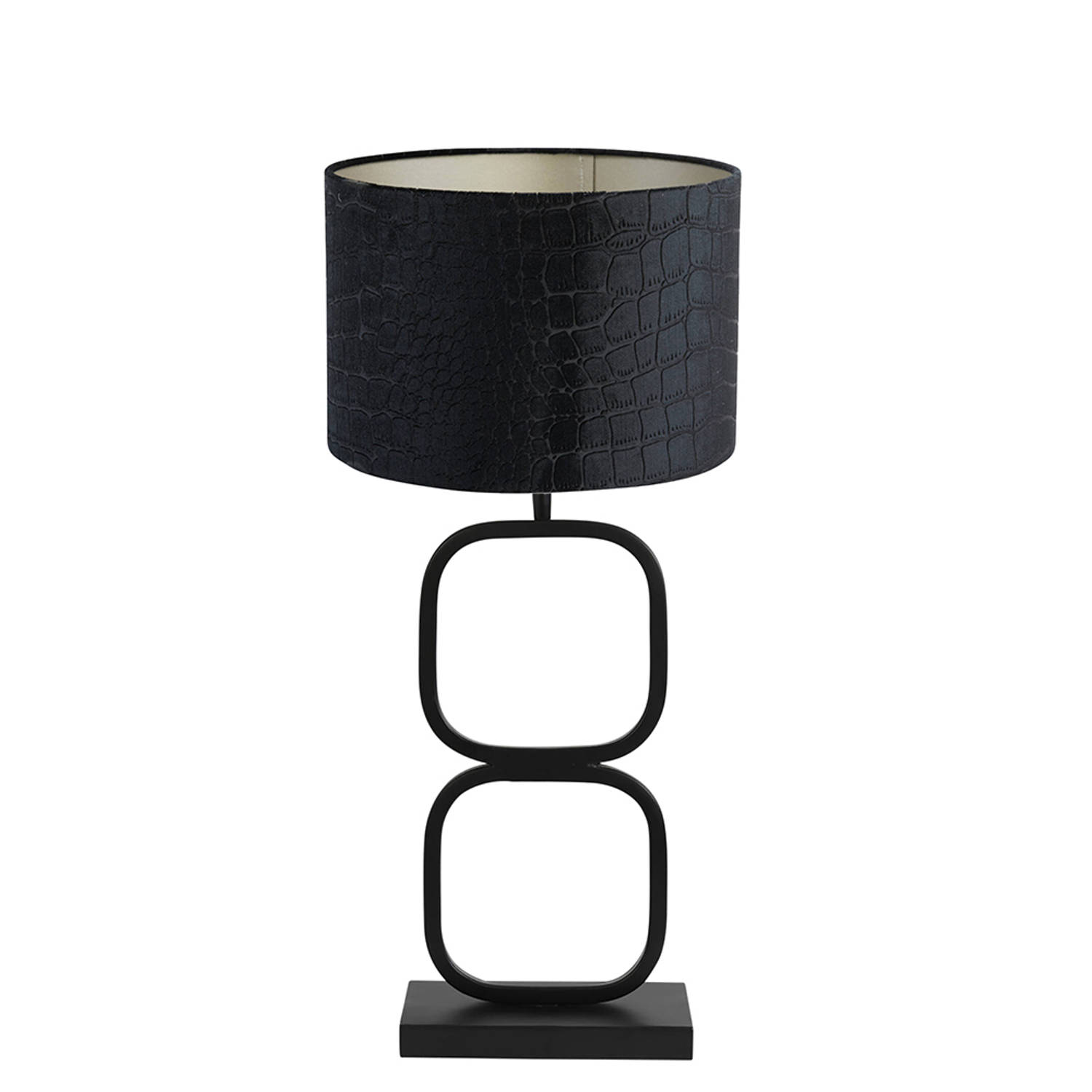 Light and Living Lutika tafellamp - Ø 30 cm - E27 (grote fitting) - zwart