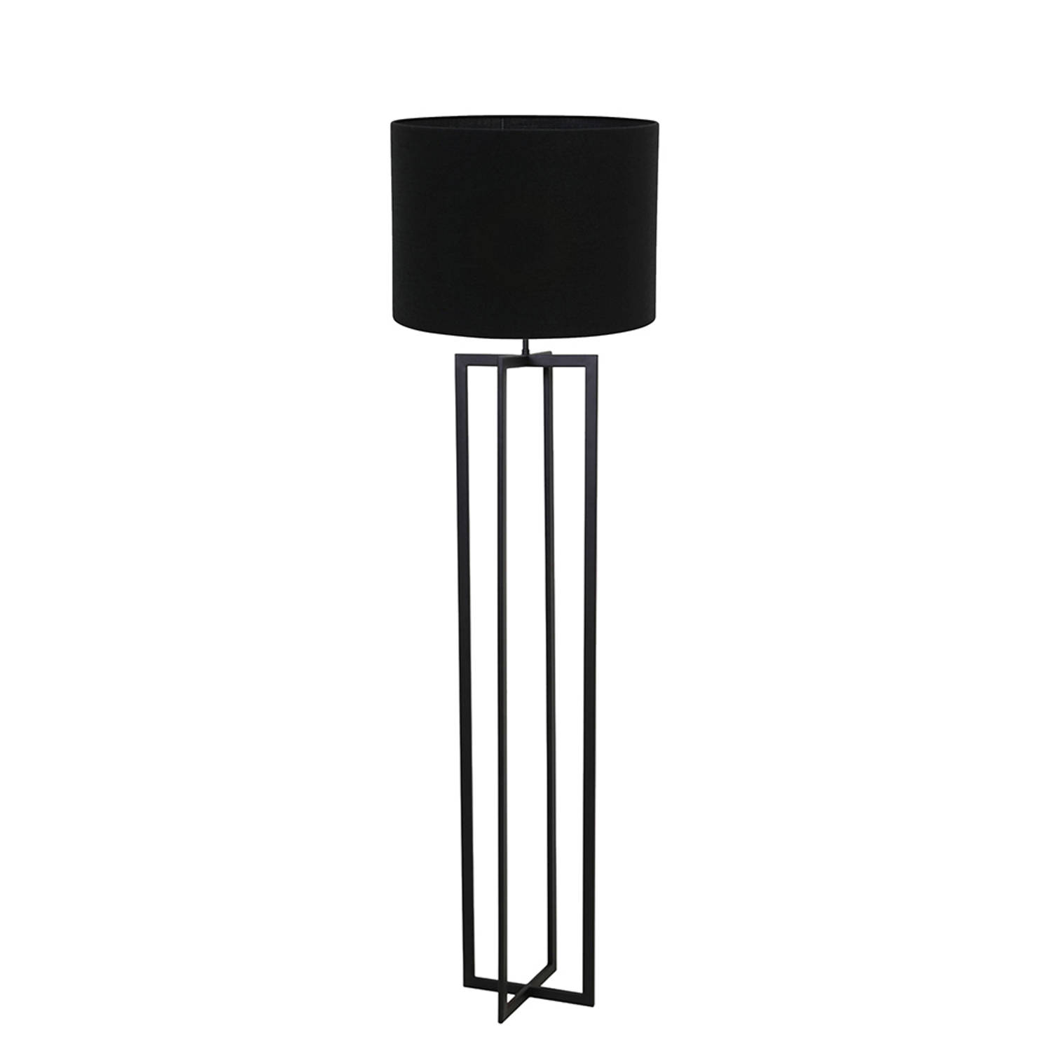 Light and Living Mace vloerlamp - Ø 50 cm - E27 (grote fitting) - zwart