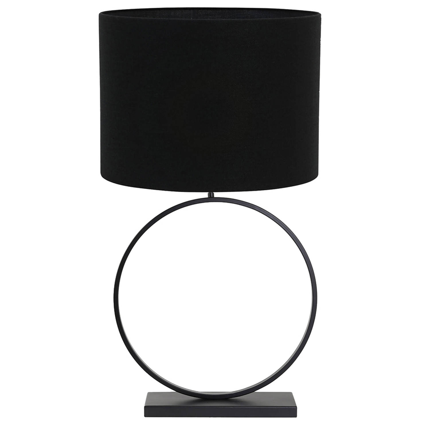 Light and Living Liva vloerlamp - Ø 50 cm - E27 (grote fitting) - zwart