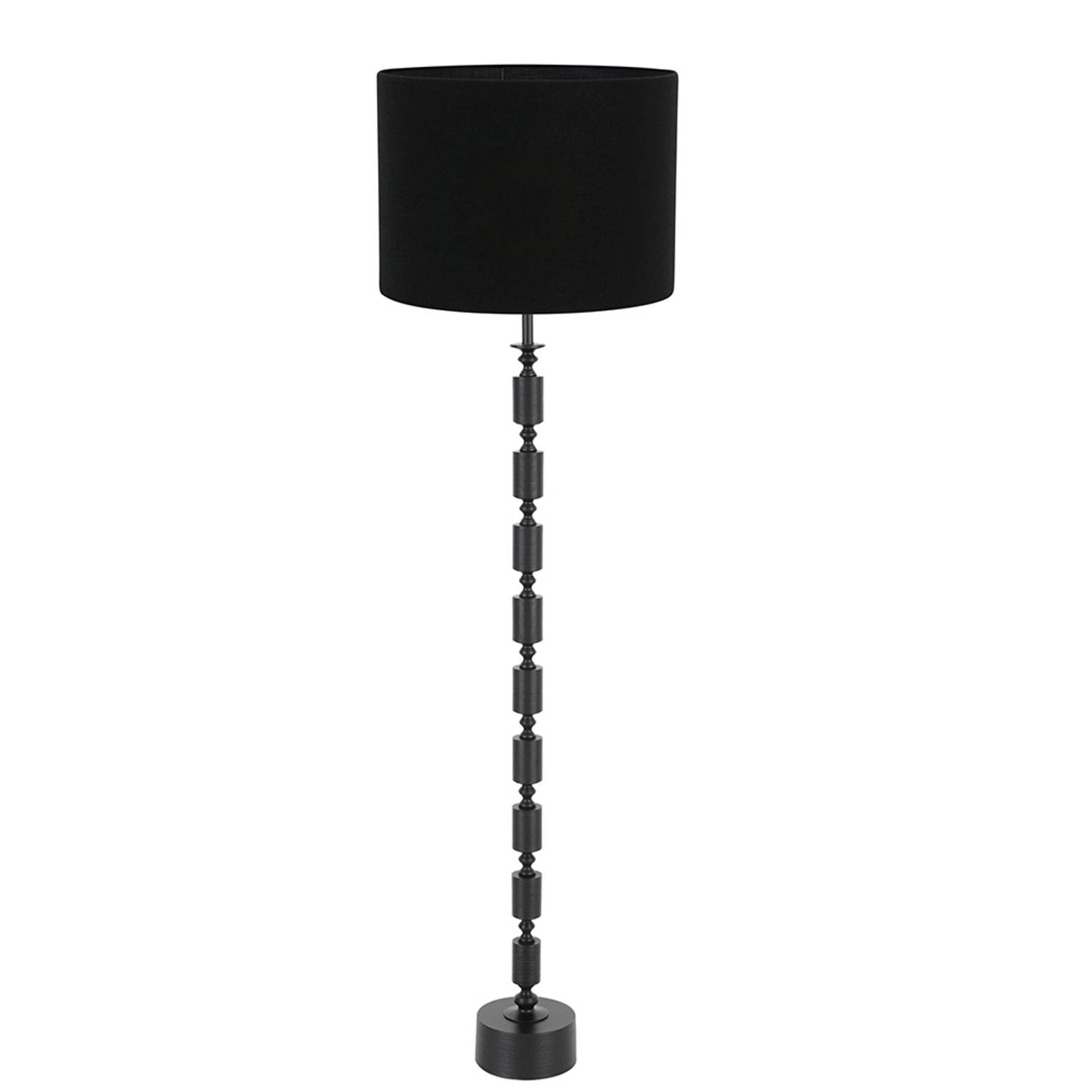 Light and Living Gitaya vloerlamp - Ø 50 cm - E27 (grote fitting) - zwart