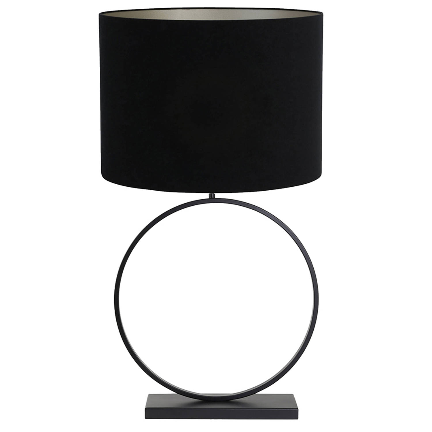 Light and Living Liva vloerlamp - Ø 50 cm - E27 (grote fitting) - zwart