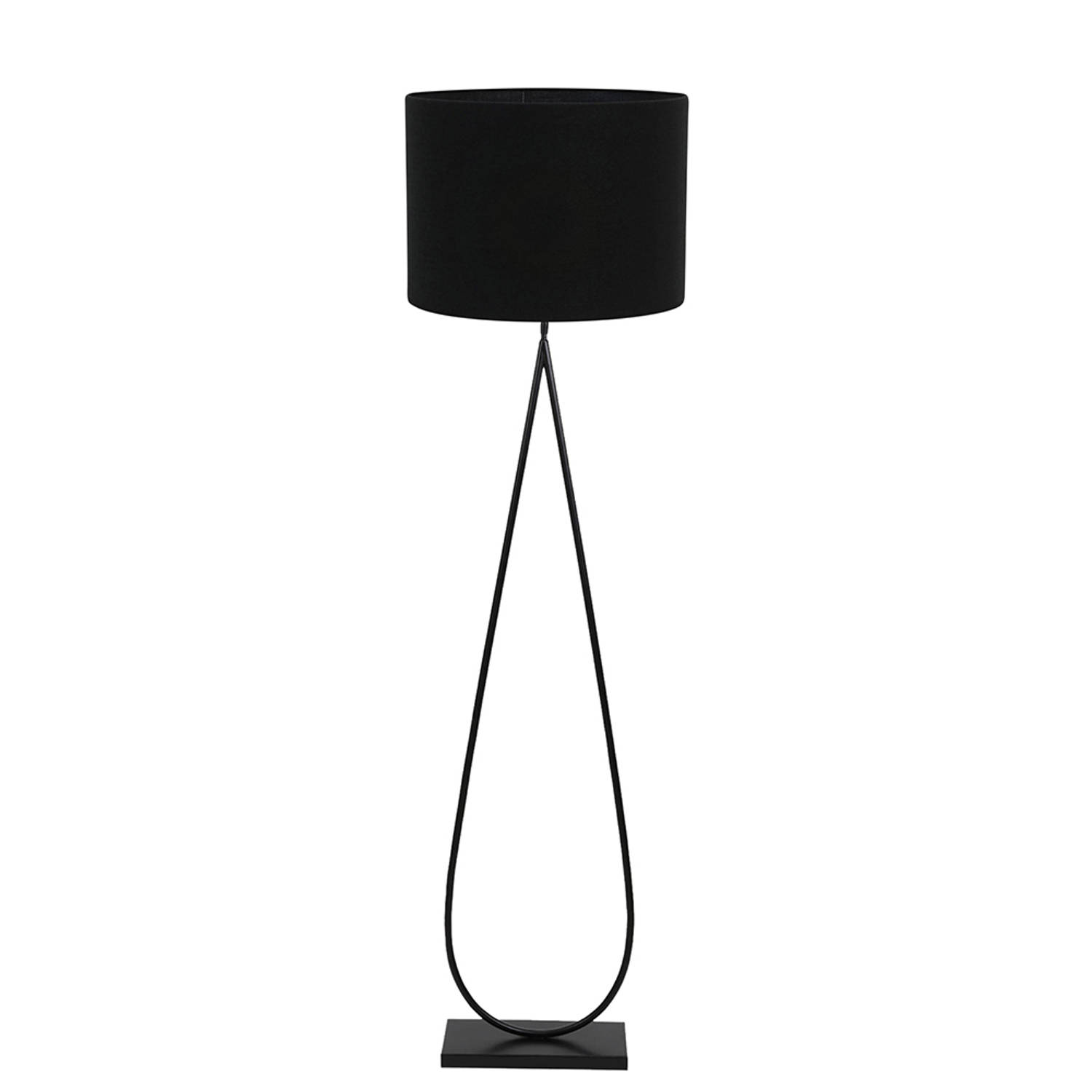 Light and Living Tamsu vloerlamp - Ø 50 cm - E27 (grote fitting) - zwart