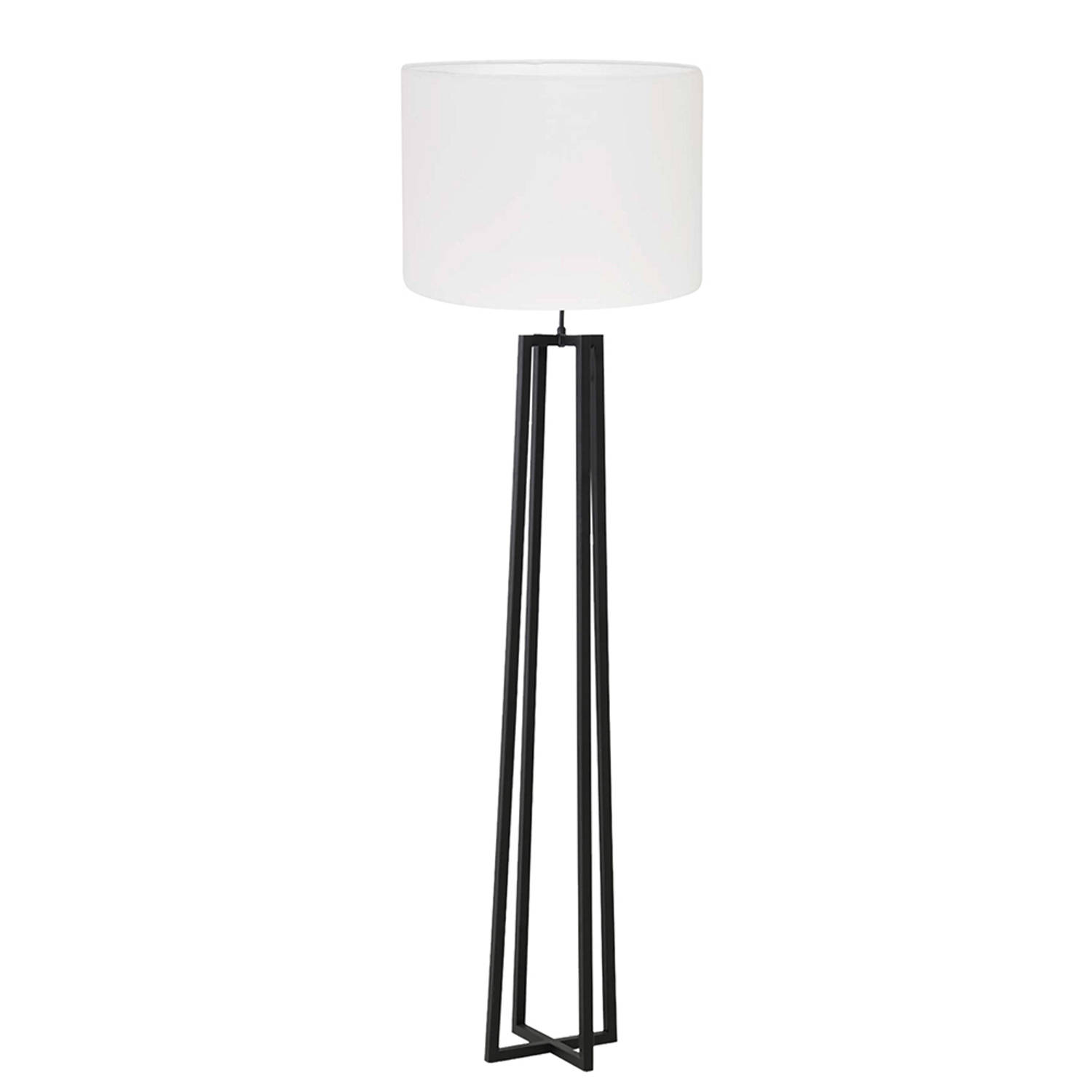 Light and Living Miley vloerlamp - Ø 50 cm - E27 (grote fitting) - wit