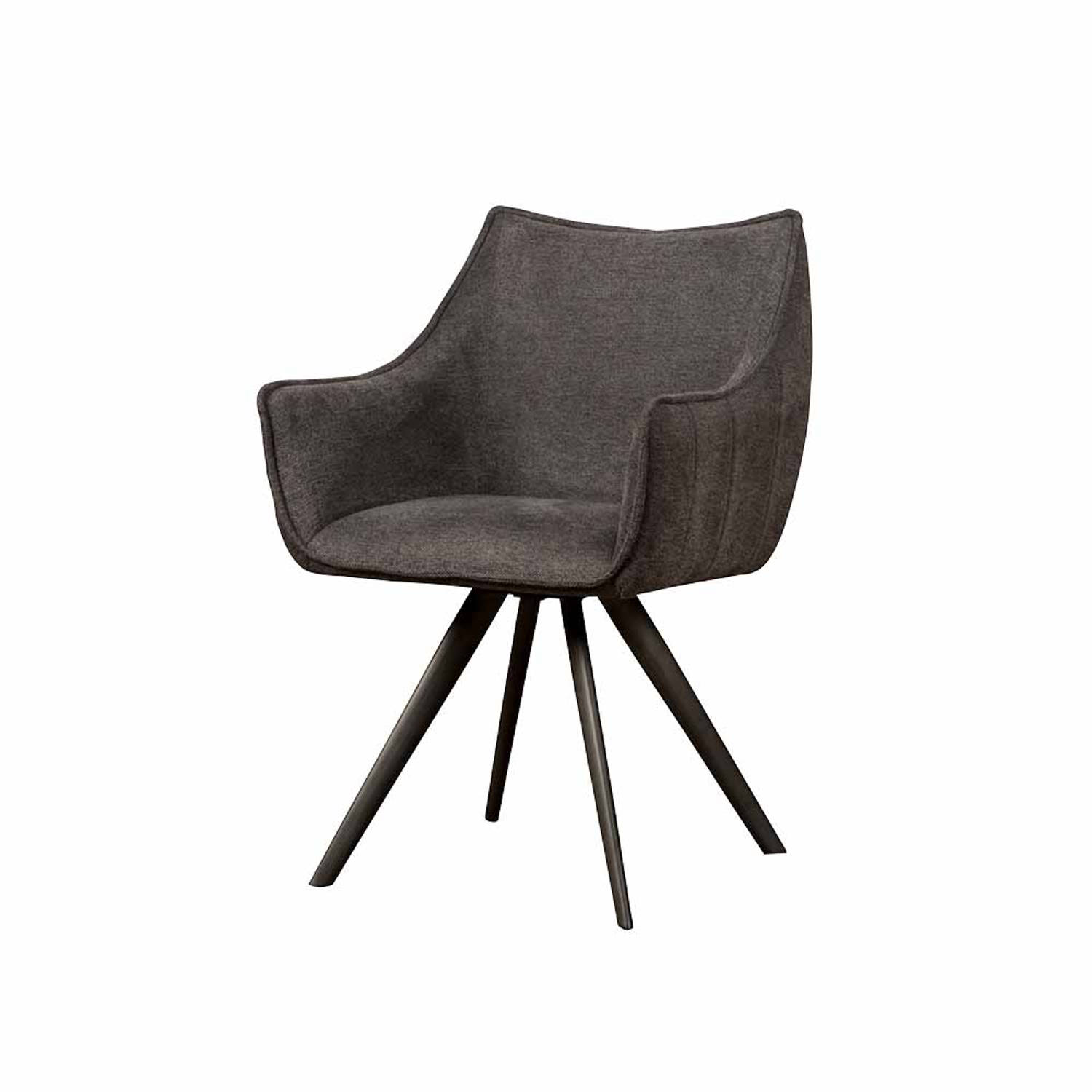SIDD Riviera armchair - fabric Brego 18 dark grey
