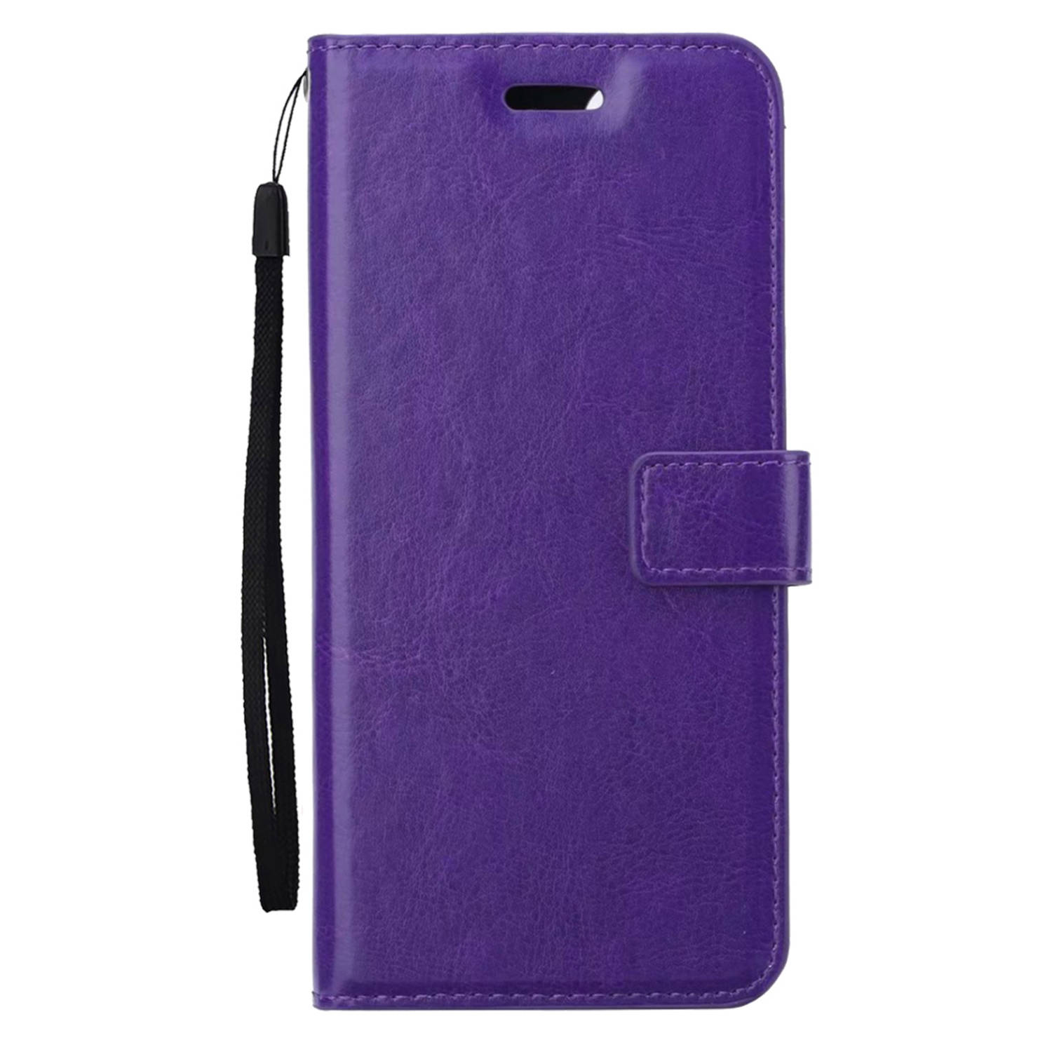 Basey Samsung Galaxy S24 Ultra Hoesje Book Case Kunstleer Cover Hoes - Paars