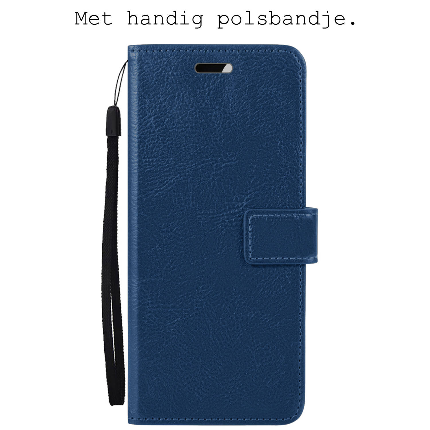 OnePlus Nord 3 Hoesje Bookcase Hoes Flip Case Book Cover - OnePlus Nord 3 Hoes Book Case Hoesje - Donkerblauw