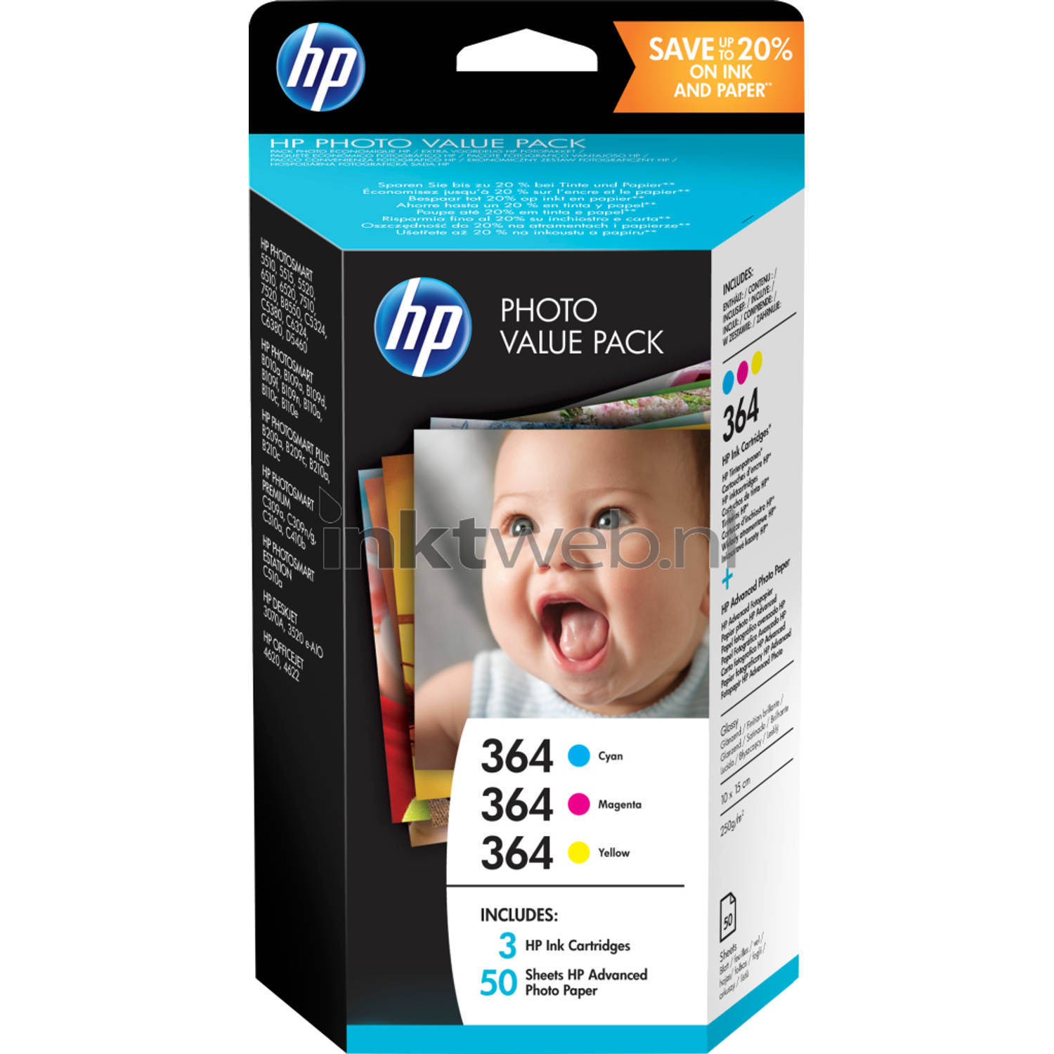 HP 364 Multipack fotovoordeel kleur cartridge