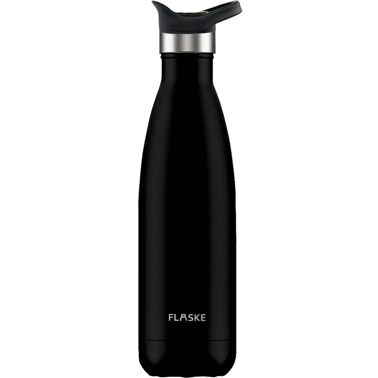 FLASKE FLASKE Sports Bottle - Night - RVS Drinkfles van 500ML- Geschikt als waterfles, thermosfles en thermoskan