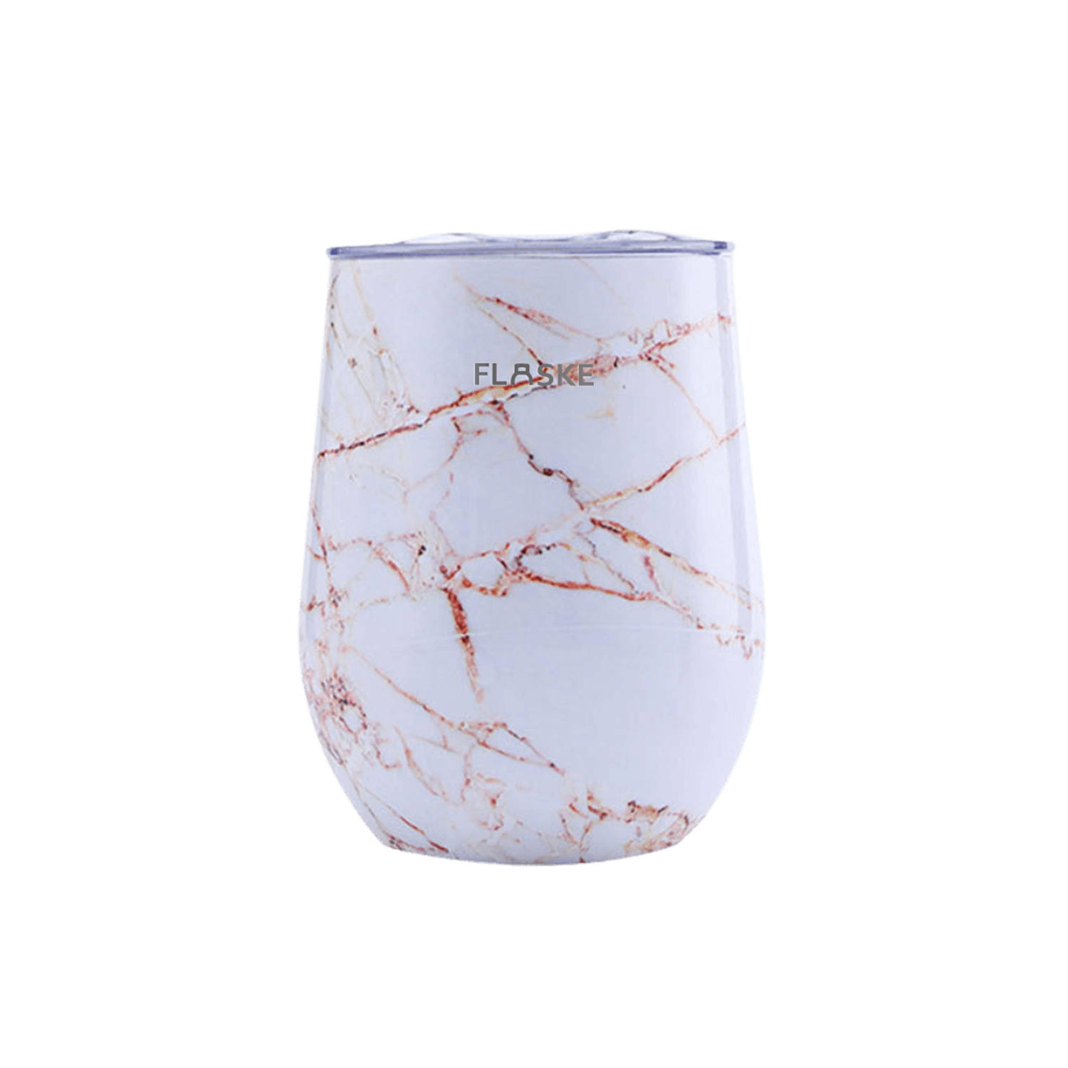 FLASKE Koffiebeker Soul Warming Cup - Marble Shine - 250ml - RVS Koffiebeker to Go van 250ML