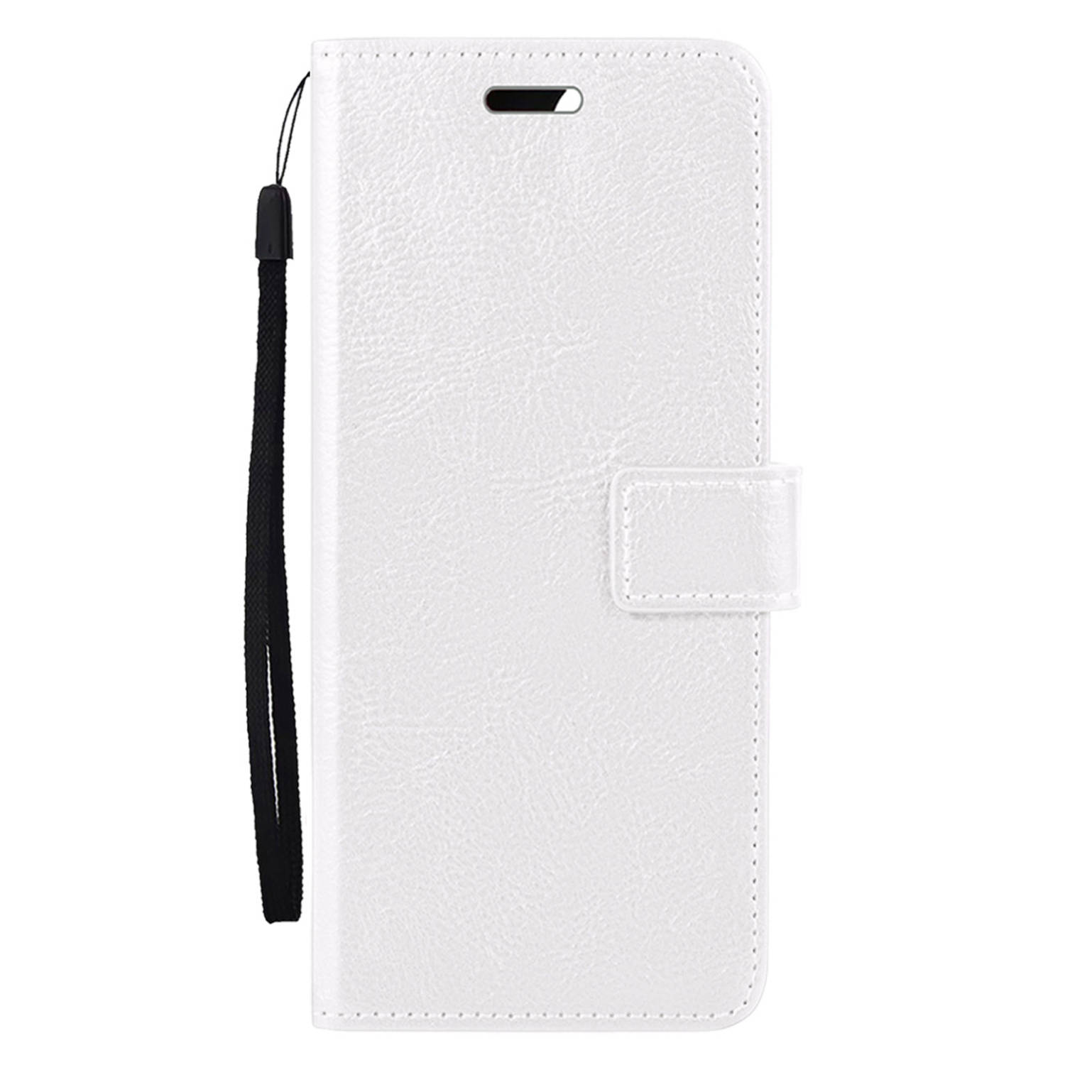 Basey Samsung Galaxy A35 5G Hoesje Book Case Kunstleer Cover Hoes - Wit