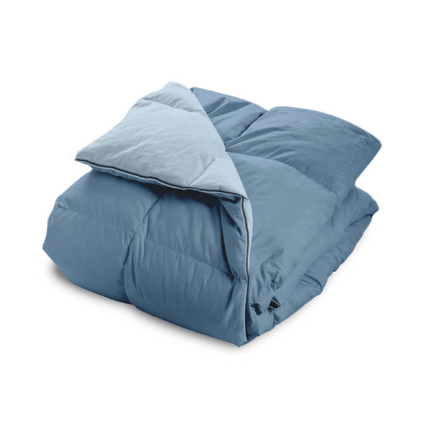 HappyBed Serena blue 140x200 - Wasbaar dekbed zonder overtrek - Bedrukt dekbed zonder hoes