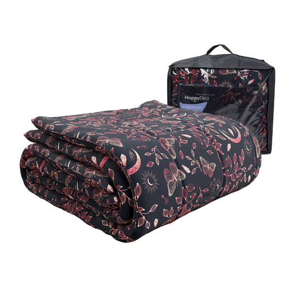 HappyBed Twilight ruby 140x220 - Wasbaar dekbed zonder overtrek - Bedrukt dekbed zonder hoes