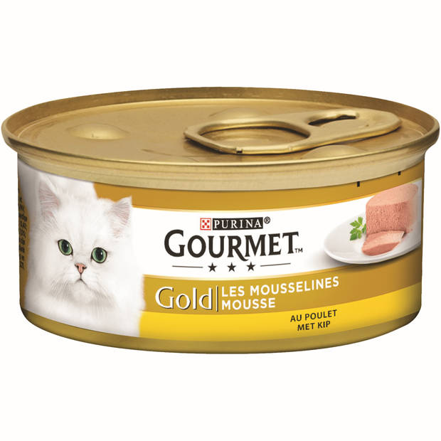 Gourmet - Gold mousse met kip 85g kattenvoer