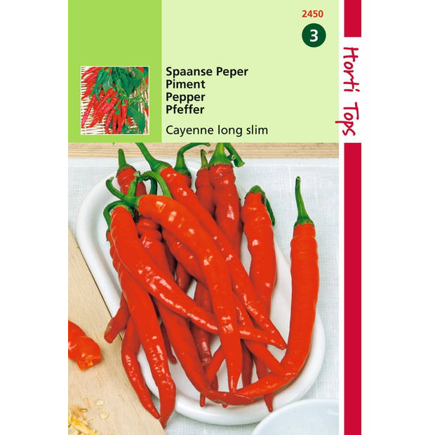 2 stuks - Hortitops - Peper Cayenne, Spaanse Lange Rode