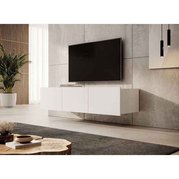 Meubella TV-Meubel Calabas - Wit - 150 cm