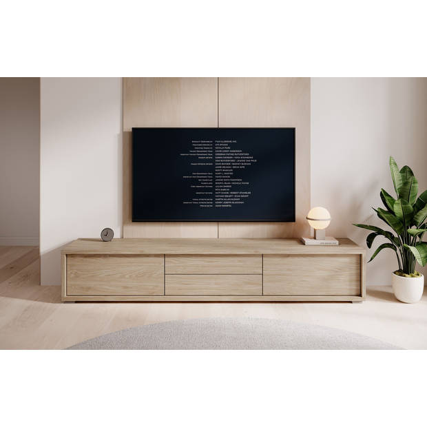 Meubella TV-Meubel Fortunato - Eiken - 180 cm - Met lades