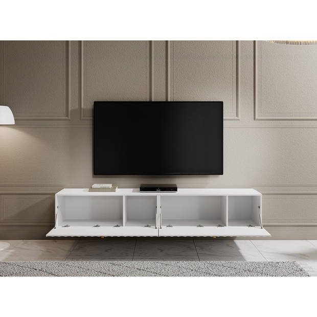 Meubella TV-Meubel William - Wit - 200 cm