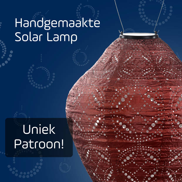 LUMIZ Solar tuinverlichting Mandela Jar - 30 cm - Koper