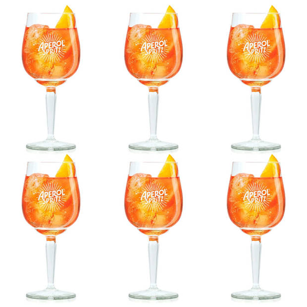 Aperol Spritz Glazen - 450 ml - 6 stuks