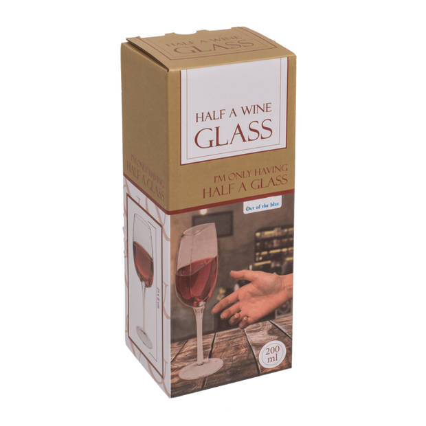 Half wijnglas Transparant