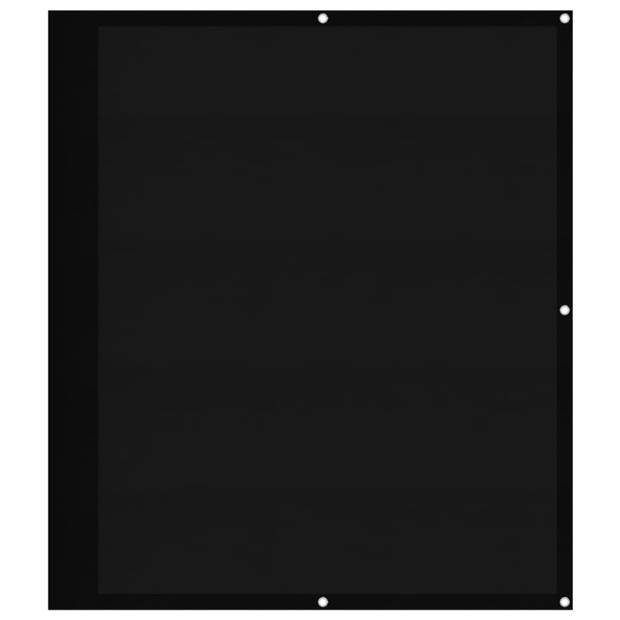 vidaXL Balkonscherm 120x700 cm 100% oxford polyester zwart