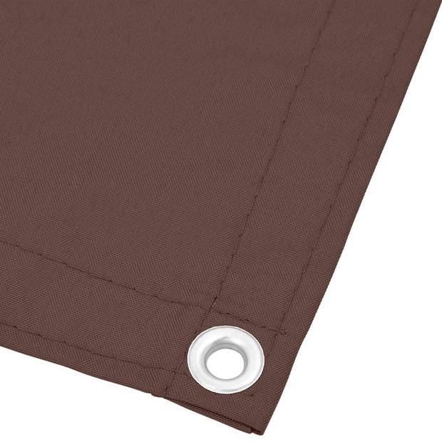 vidaXL Balkonscherm 120x800 cm 100% oxford polyester bruin