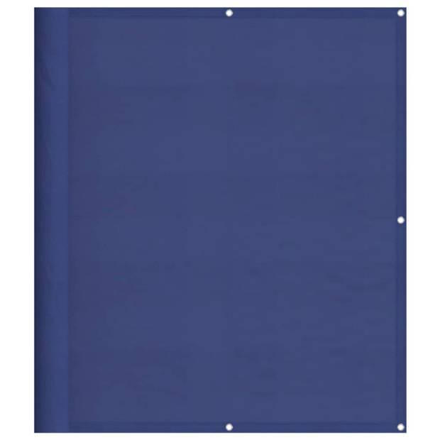 vidaXL Balkonscherm 120x800 cm 100% oxford polyester blauw