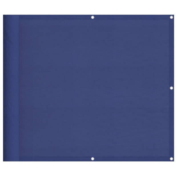 vidaXL Balkonscherm 90x700 cm 100% oxford polyester blauw