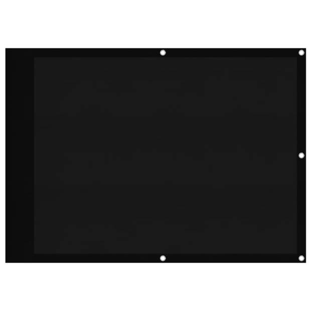 vidaXL Balkonscherm 75x800 cm 100% oxford polyester zwart