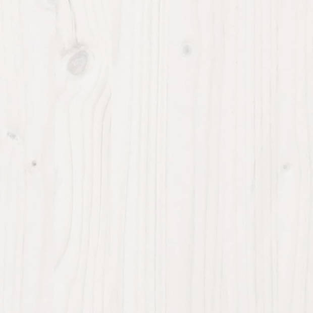 vidaXL Tuinbank 79x60x62 cm massief grenenhout wit