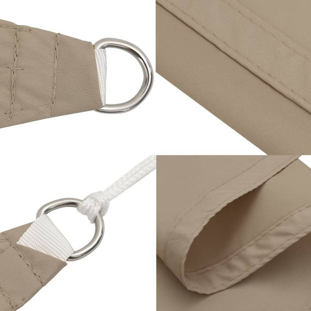 vidaXL Zonnescherm vierkant 2x2 m oxford stof taupe