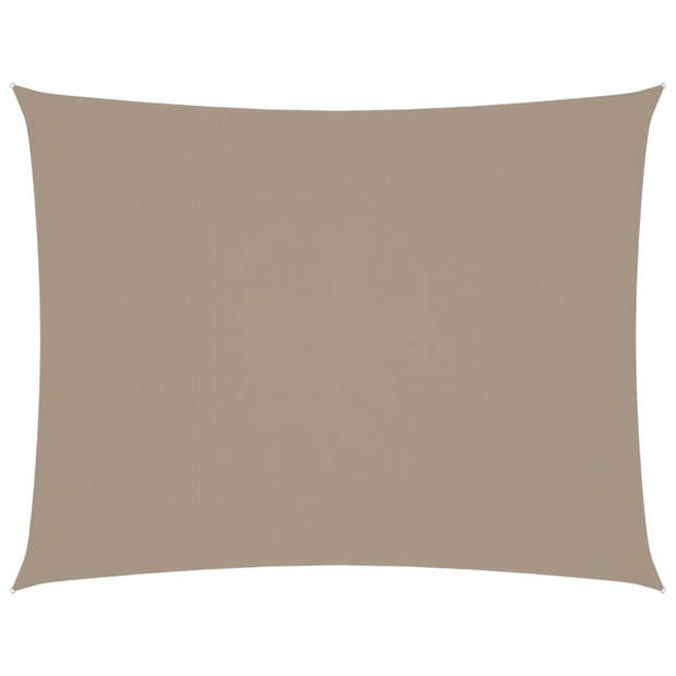 vidaXL Zonnescherm rechthoekig 4x6 m oxford stof taupe