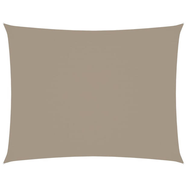 vidaXL Zonnescherm rechthoekig 2,5x3,5 m oxford stof taupe