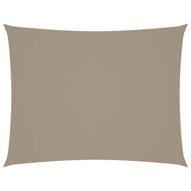 vidaXL Zonnescherm rechthoekig 4x5 m oxford stof taupe