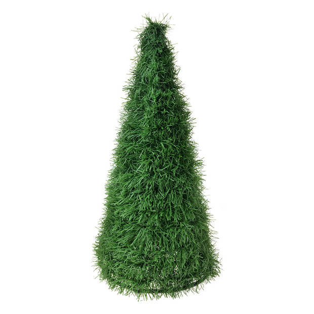 Clayre & Eef Kerstdecoratie Kerstboom Ø 21x50 cm Groen Kunststof Groen