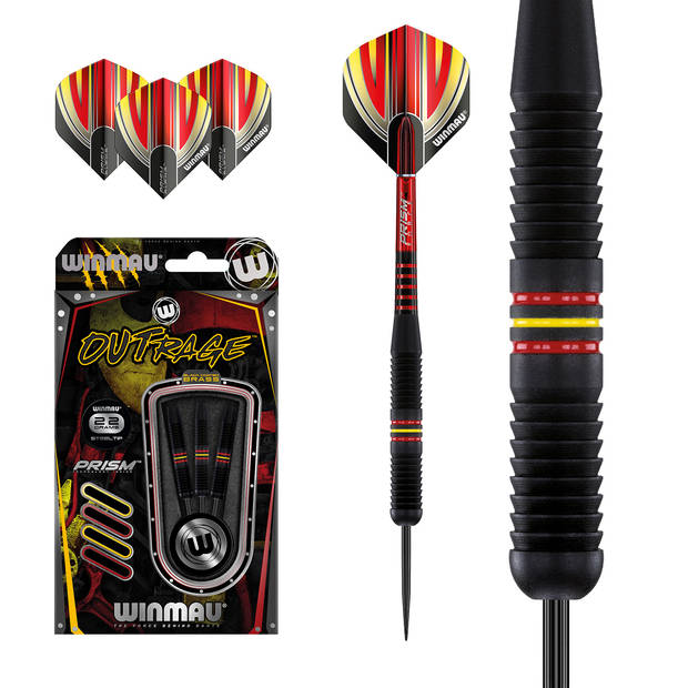 Winmau Outrage brass steeltip dartpijlen