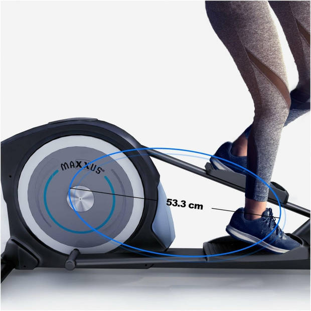 MAXXUS Crosstrainer CX 5.0 - Bluetooth - Trainingscomputer - Hartslagfunctie -